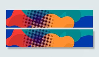 几何图形撞色背景高清