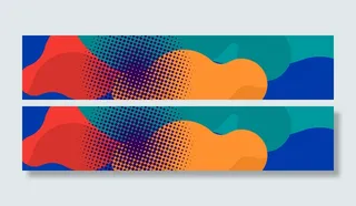 几何图形撞色背景高清