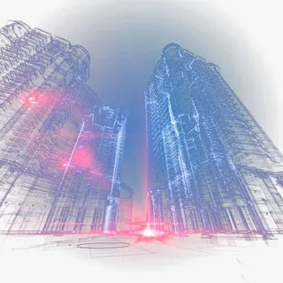 高楼炫光免抠 高楼炫光免抠
