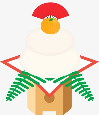 日式新年海报装饰免抠