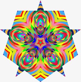 多彩棱柱形免抠