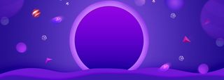 618年中大促简约彩球紫色背景高清