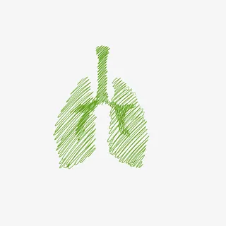 关注肺健康公益设计免抠