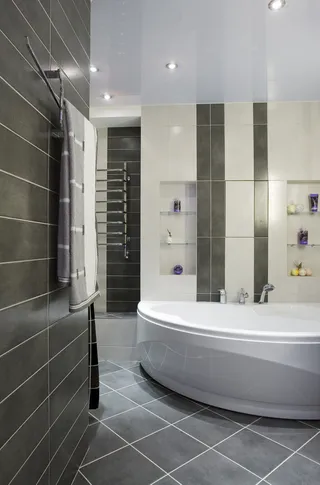 简约明亮浴室背景高清