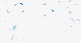 蓝色的三角形免抠