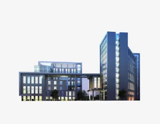 现代化建筑群大气时尚办公区免抠