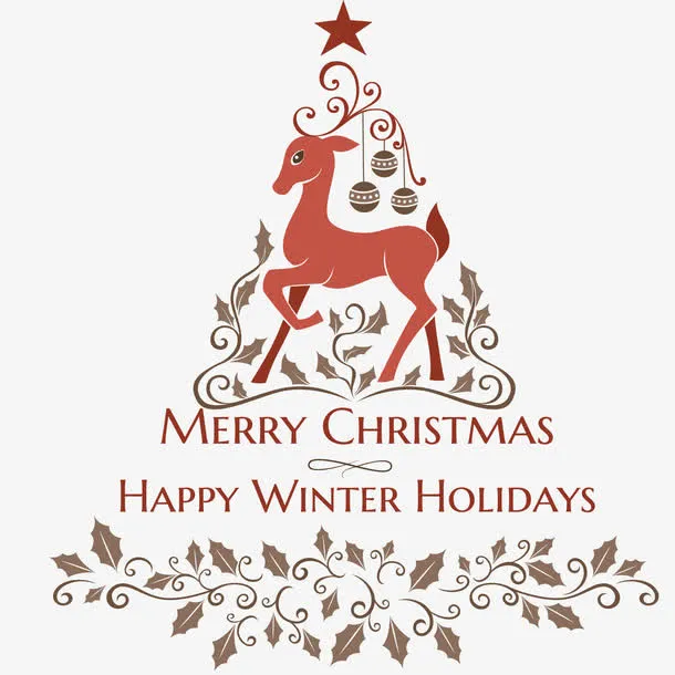 圣诞树麋鹿免抠
