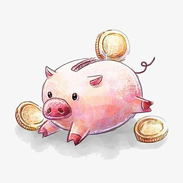 硬币小猪免抠