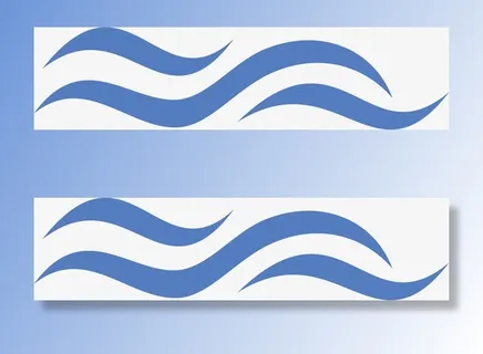 蓝色波浪线免抠