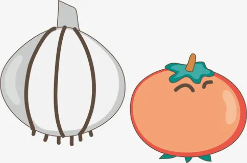 蒜西红柿卡通免抠