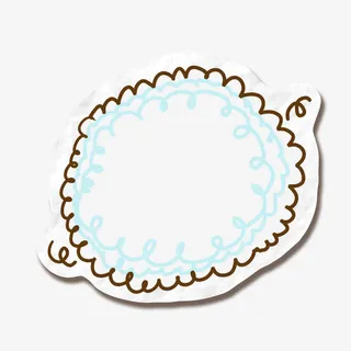 卡通提示框免抠