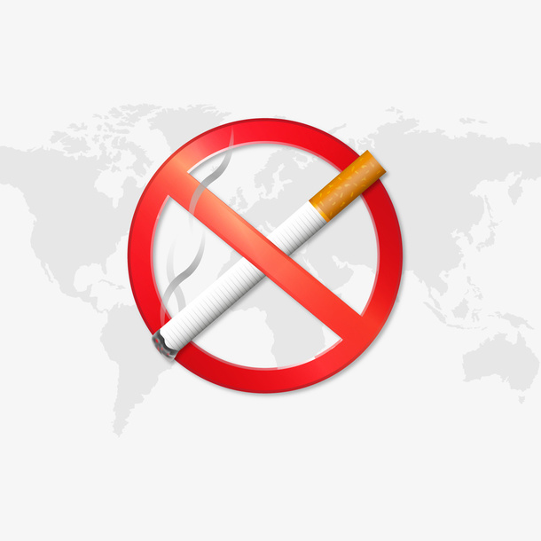 创意世界戒烟日海报矢量图免抠