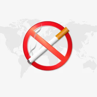 创意世界戒烟日海报矢量图免抠