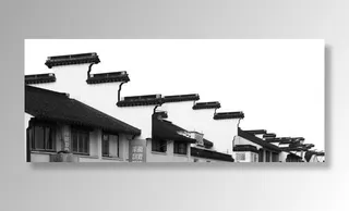 中国民间建筑背景免抠