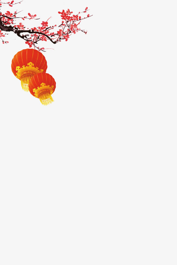 春节装饰红灯笼高清免抠图素材免抠