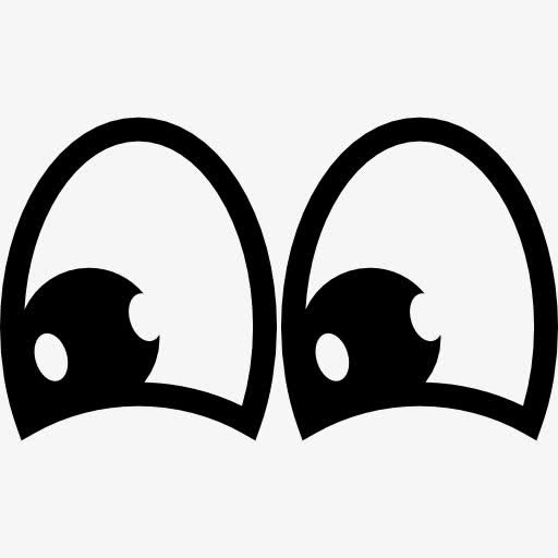 卡通快乐的眼睛图标免抠