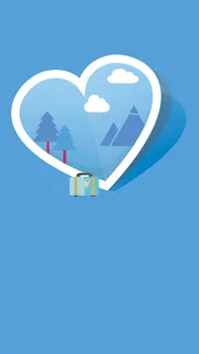 蓝色扁平H5背景高清