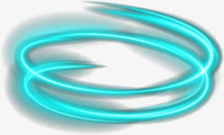 唯美蓝色圆圈免抠