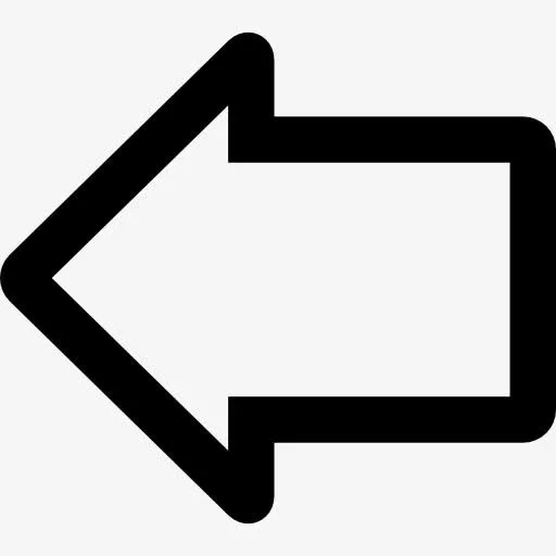 左箭头的轮廓图标免抠