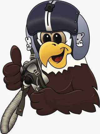 空军飞鹰卡通形象免抠