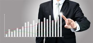 点图表的商务男人背景高清