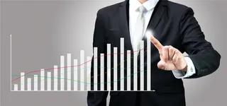 点图表的商务男人背景高清