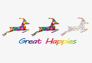 happy梅花鹿免抠