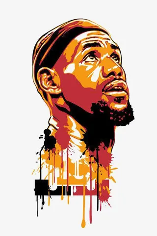 手绘詹姆斯免抠