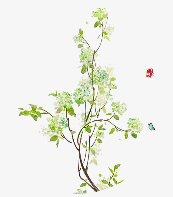 水彩鲜花免抠
