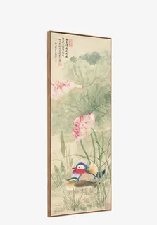 写实荷花水墨画素材免抠