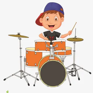 架子鼓插画免抠