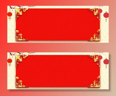2018狗年红色喜庆春节海报banner高清复古中国风背景 2018狗年红色喜庆春节海报banner高清复古中国风背景