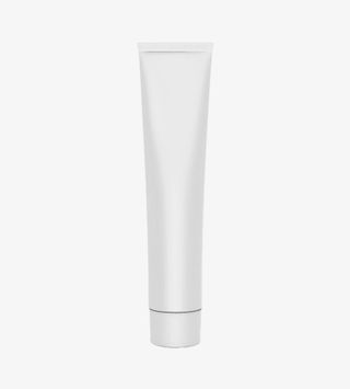 白色支装的牙膏管实物免抠