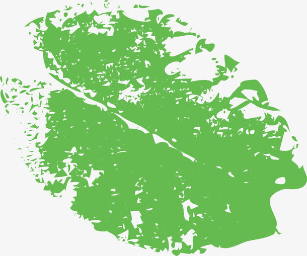 创意绿色动感笔刷图免抠