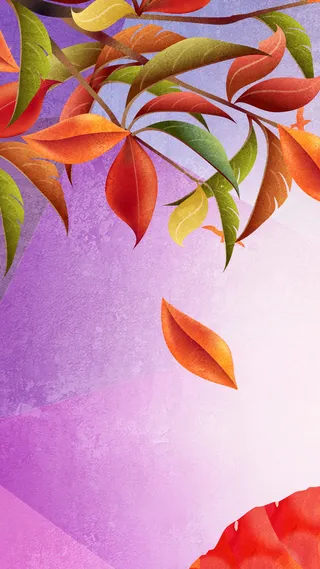 落叶H5背景高清