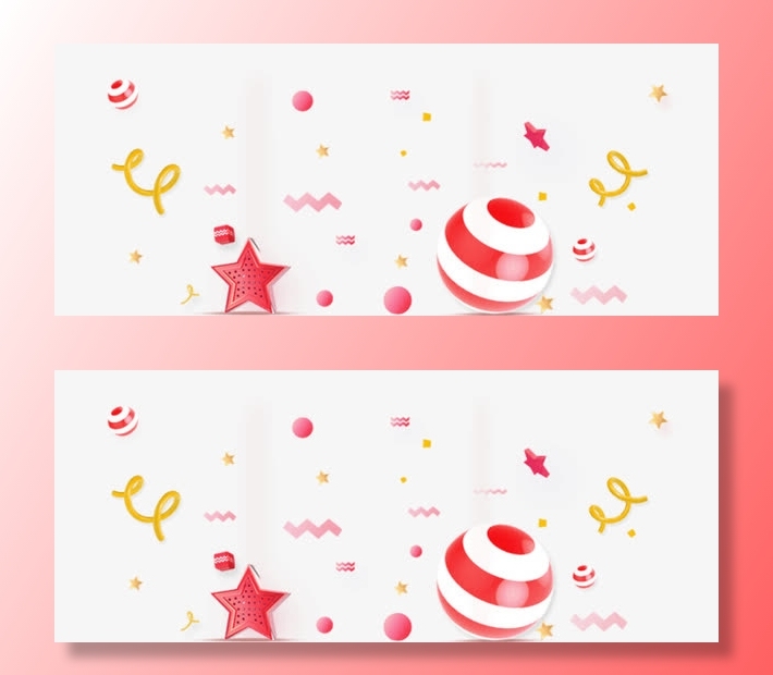 红色活动背景装饰免抠