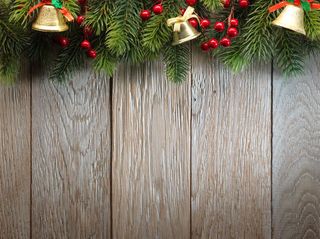 圣诞节木板背景