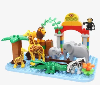 儿童益智早教玩具大颗粒积木免抠