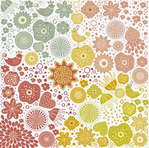 彩色几何花纹底纹背景