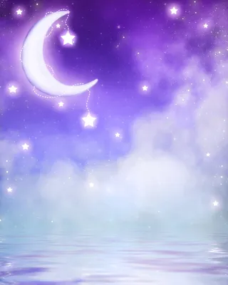 梦幻星空夜景矢量平面广告高清