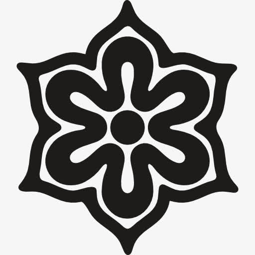 花六个花瓣从日本图标免抠