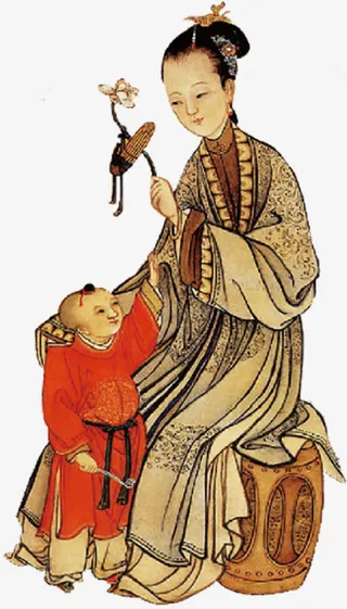 古代母子免抠