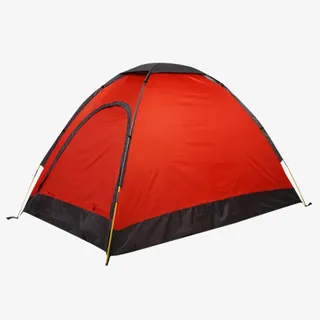红色的户外双人帐篷免抠