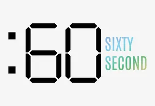 60秒电子表风格彩色标签免抠