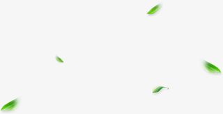 绿叶春天漂浮装饰免抠