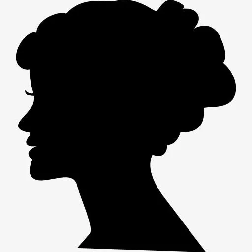女性头部轮廓图标免抠