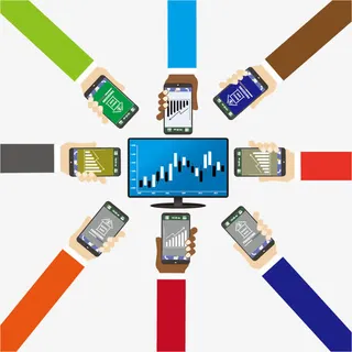 矢量拿着手机的手免抠