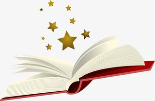 世界读书日打开的书本免抠