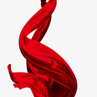 红布带  飘带  节日  喜庆免抠