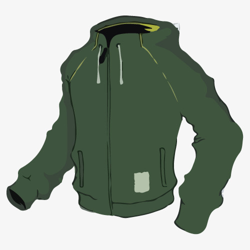 手绘风格男式夹克免抠免抠